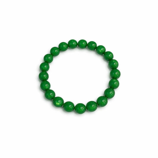 Unisex Green Aventurine Beaded Bracelet -  Adjustable Natural Gemstone Wristband